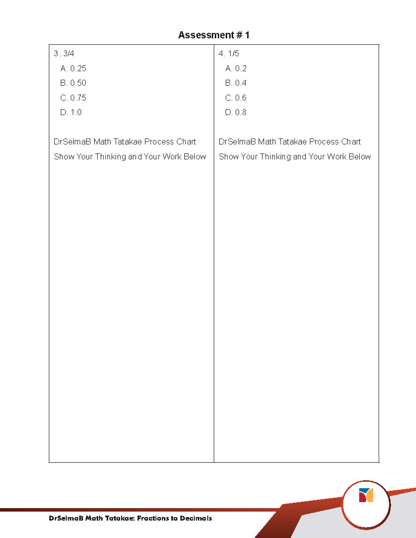 DrSelmaB Math Tatakae: Fractions to Decimals
