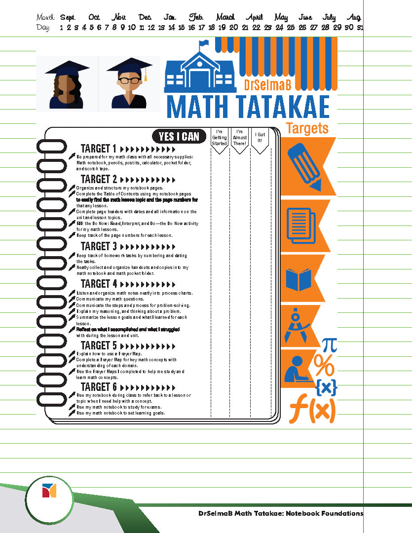 DrSelmaB Math Tatakae: Notebook Foundations